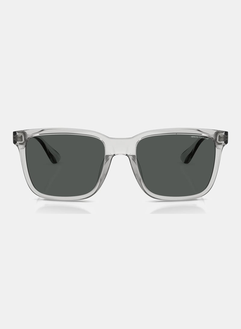 ارماني اكسشينج نظارة شمسية بإطار كامل مربع 4112SU, 55, 8239, 87 - Image 5